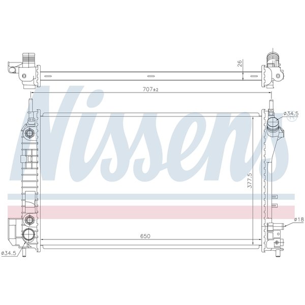 Nissen Radiator, 630703 630703